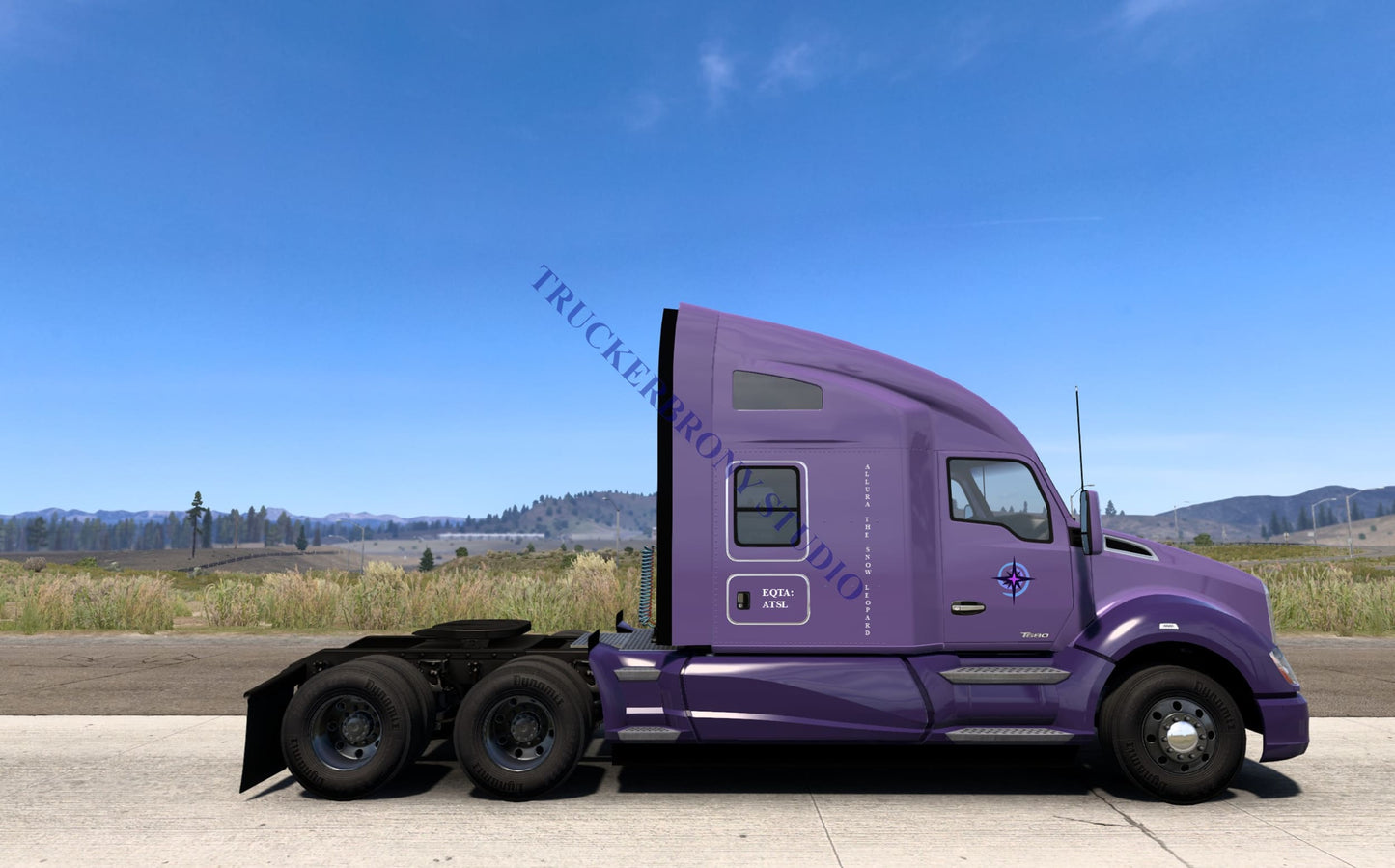 Allura Snow Leopard Kenworth T680 (Digital Image) Digital Image