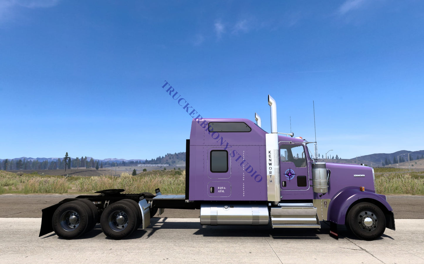 Allura Snow Leopard Kenworth W9000 (Digital Image) Digital Image