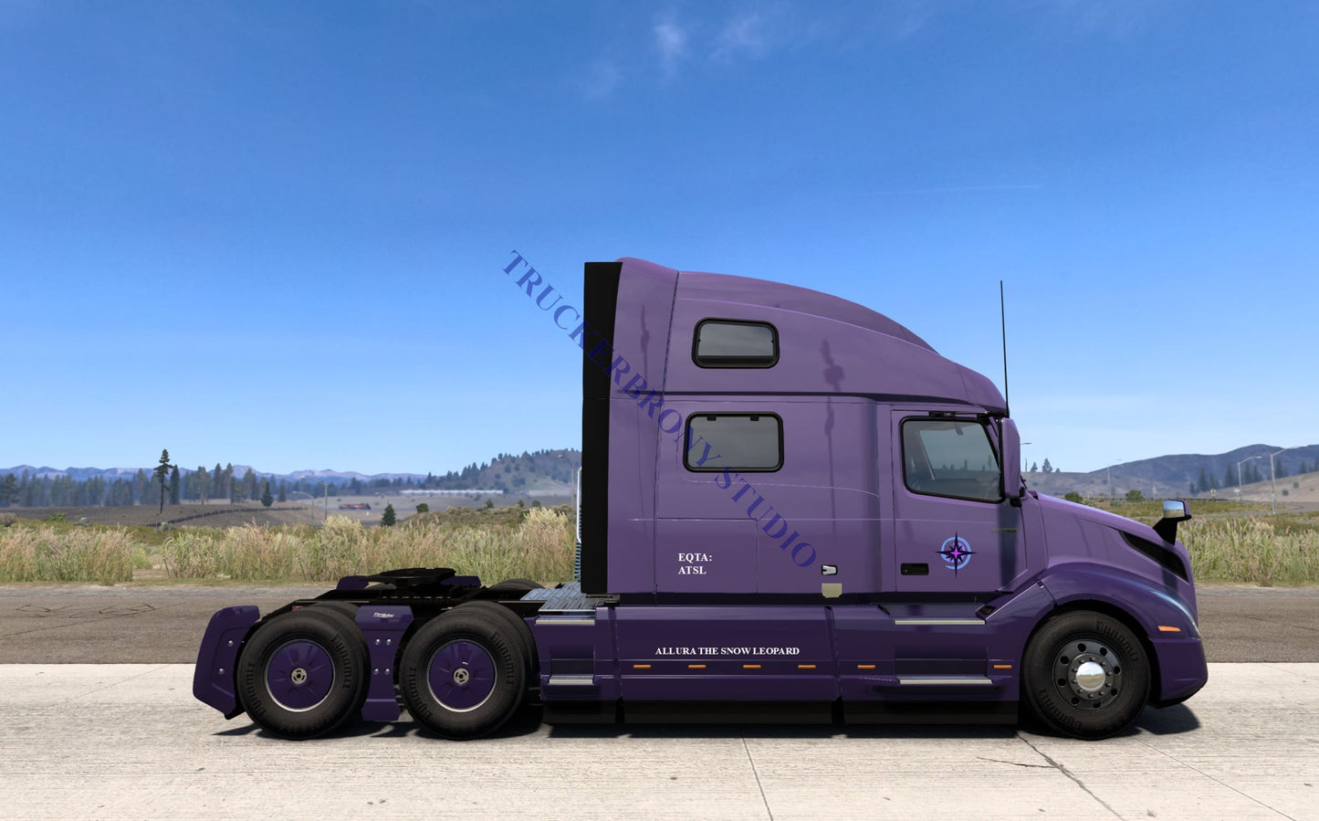 Allura Snow Leopard Volvo VNL (Digital Image) Digital Image