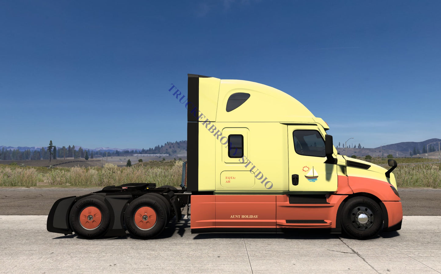 Aunt Holiday Freightliner Cascadia (Digital Image) Digital Image