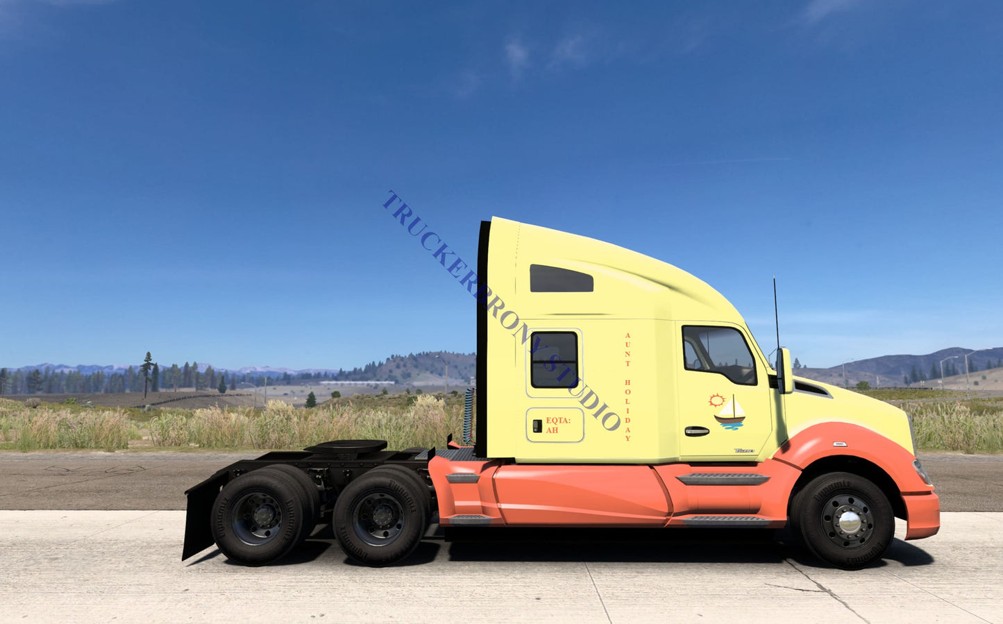 Aunt Holiday Kenworth T680 (Digital Image) Digital Image