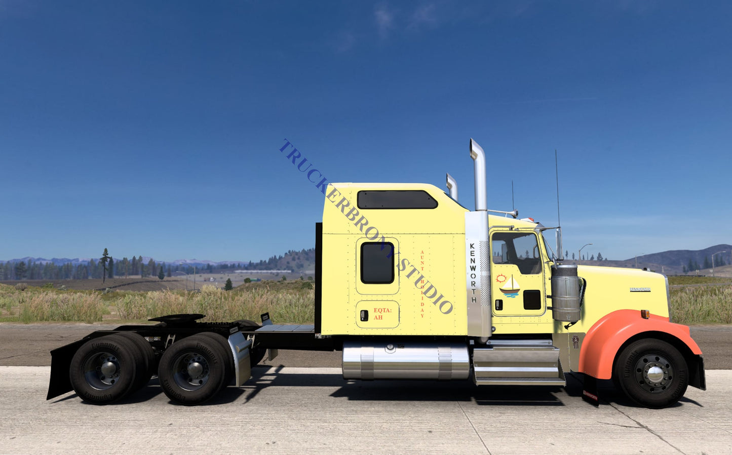 Aunt Holiday Kenworth W9000 (Digital Image) Digital Image