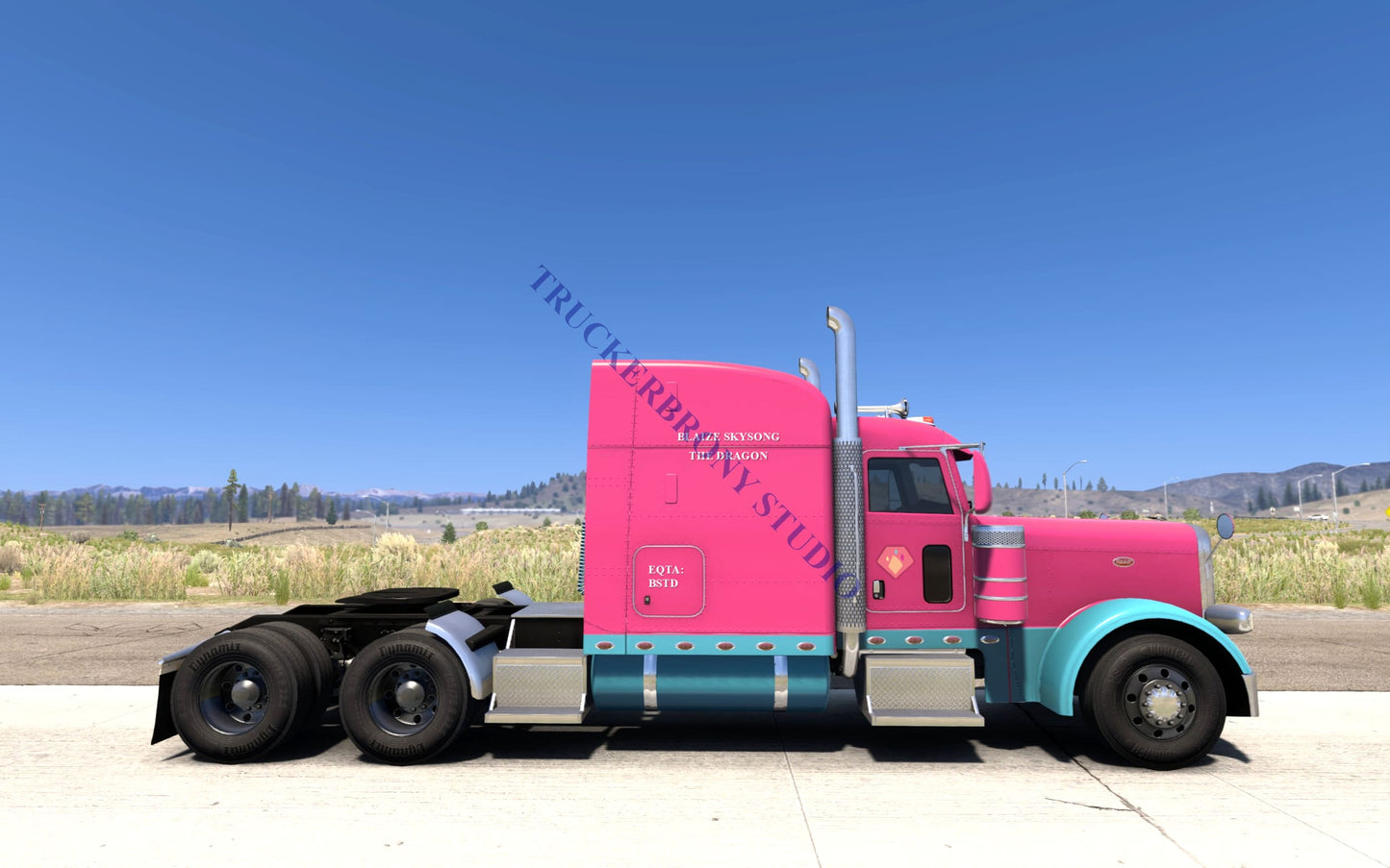 Blaize Skysong The Dragon Peterbilt 389 (Digital Image) Digital Image