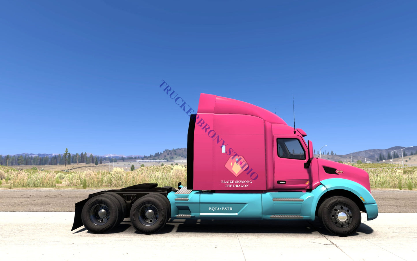 Blaize Skysong The Dragon Peterbilt 579 (Digital Image) Digital Image