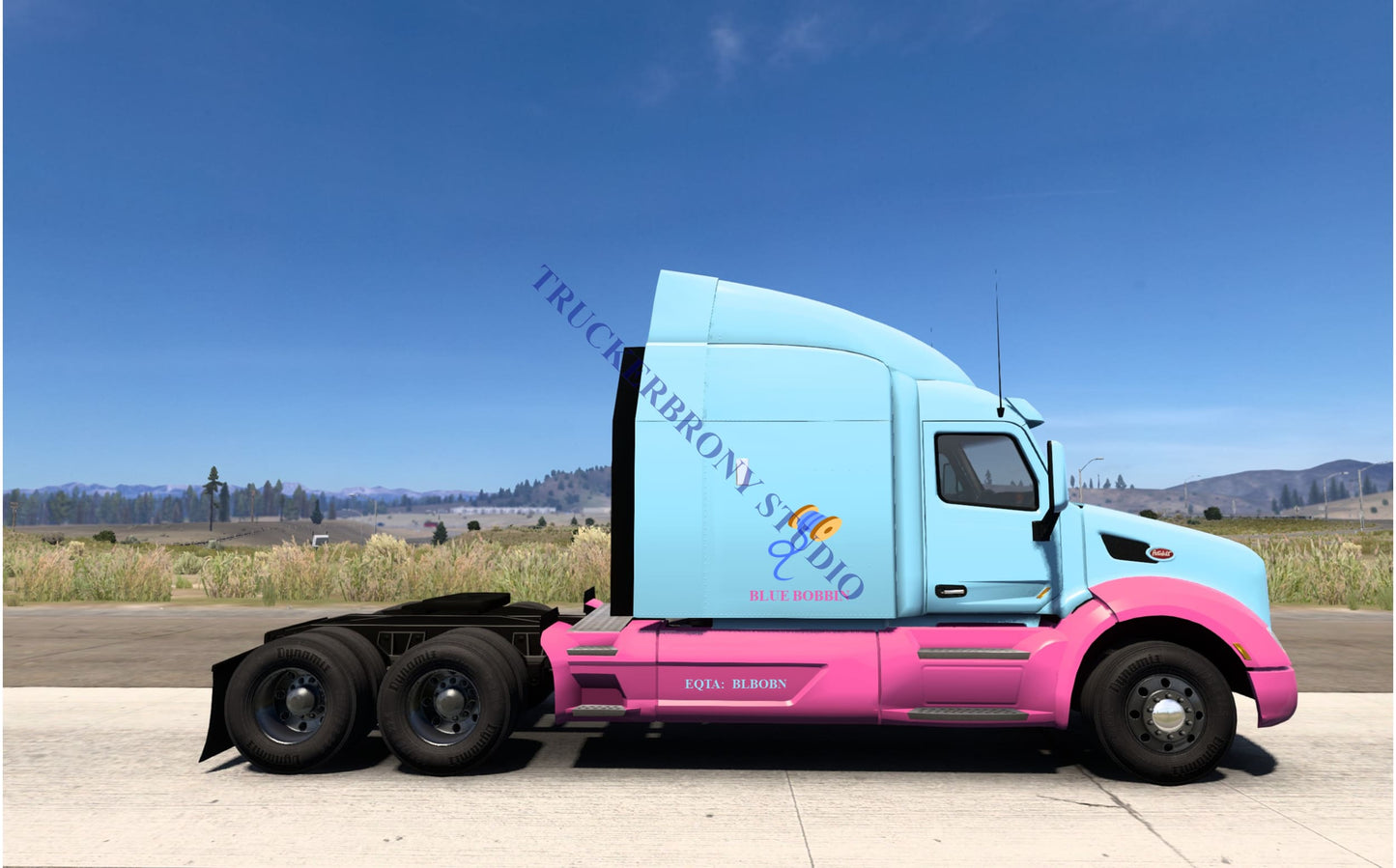 Blue Bobbin Peterbilt 579 (Digital Image)