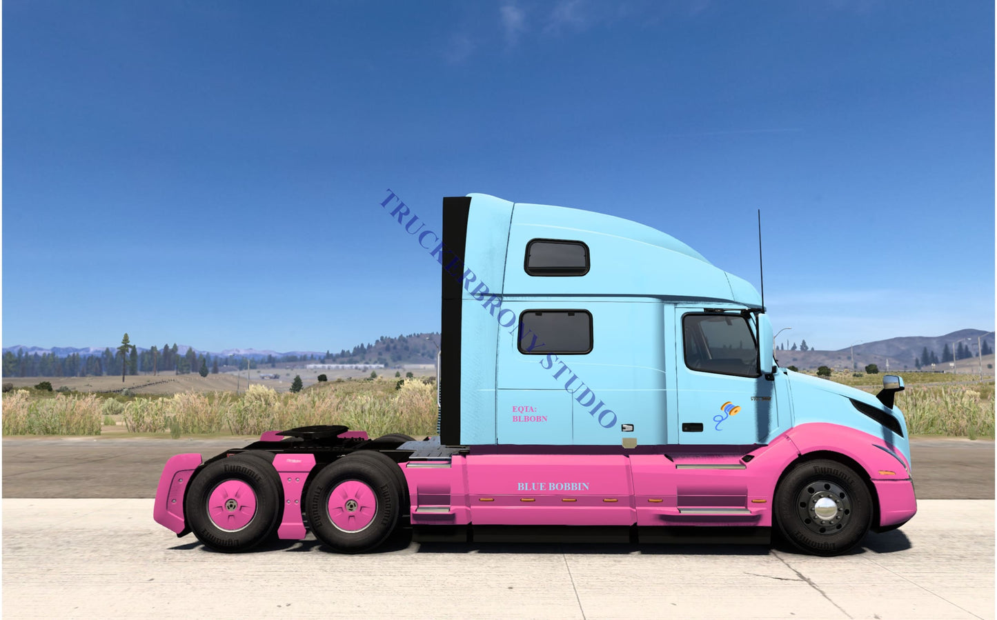 Blue Bobbin Volvo Vnl (Digital Image)