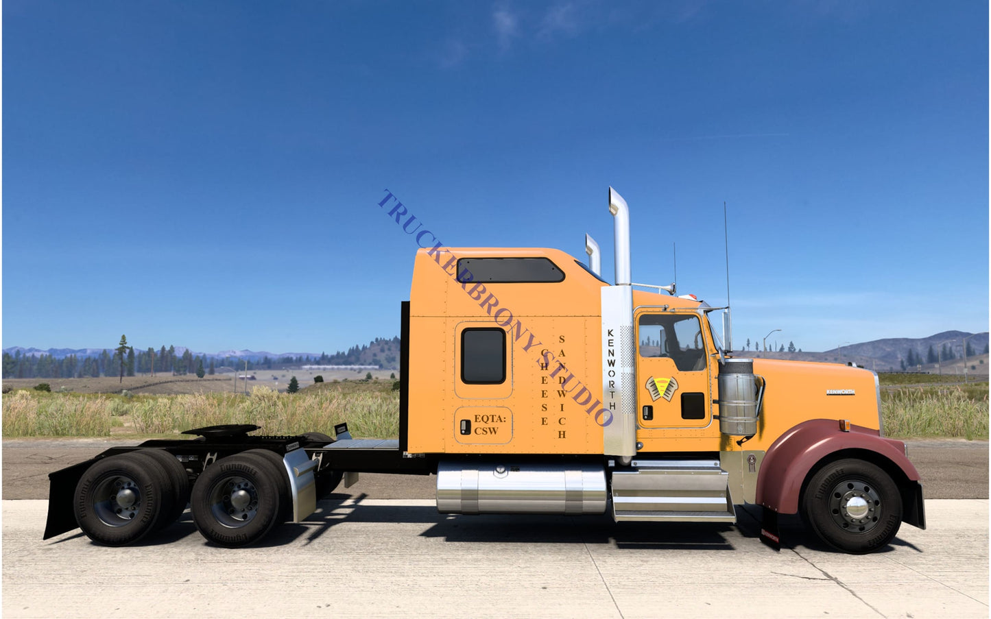 Cheese Sandwich Kenworth W9000 (Digital Image)