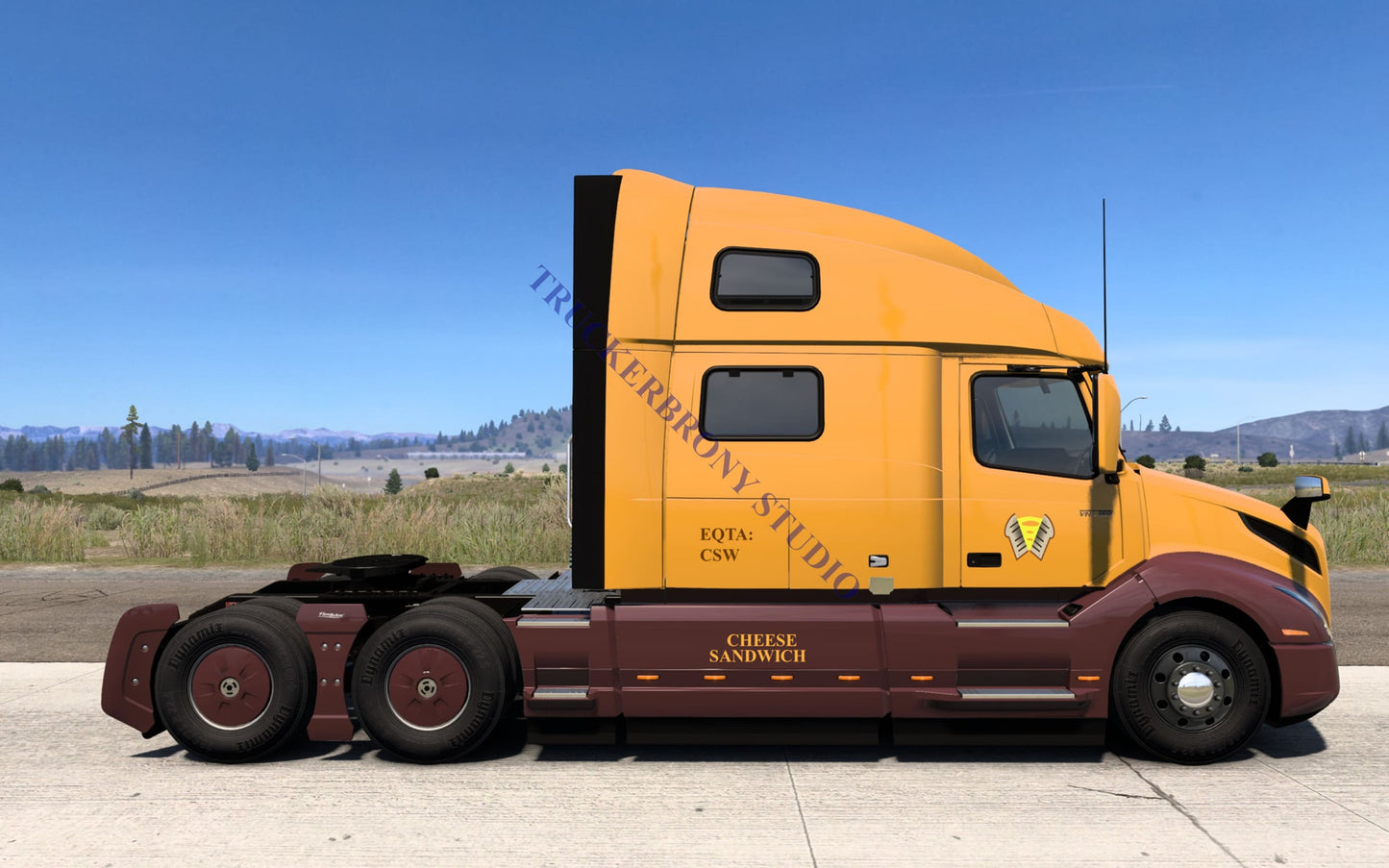 Cheese Sandwich Volvo Vnl (Digital Image)