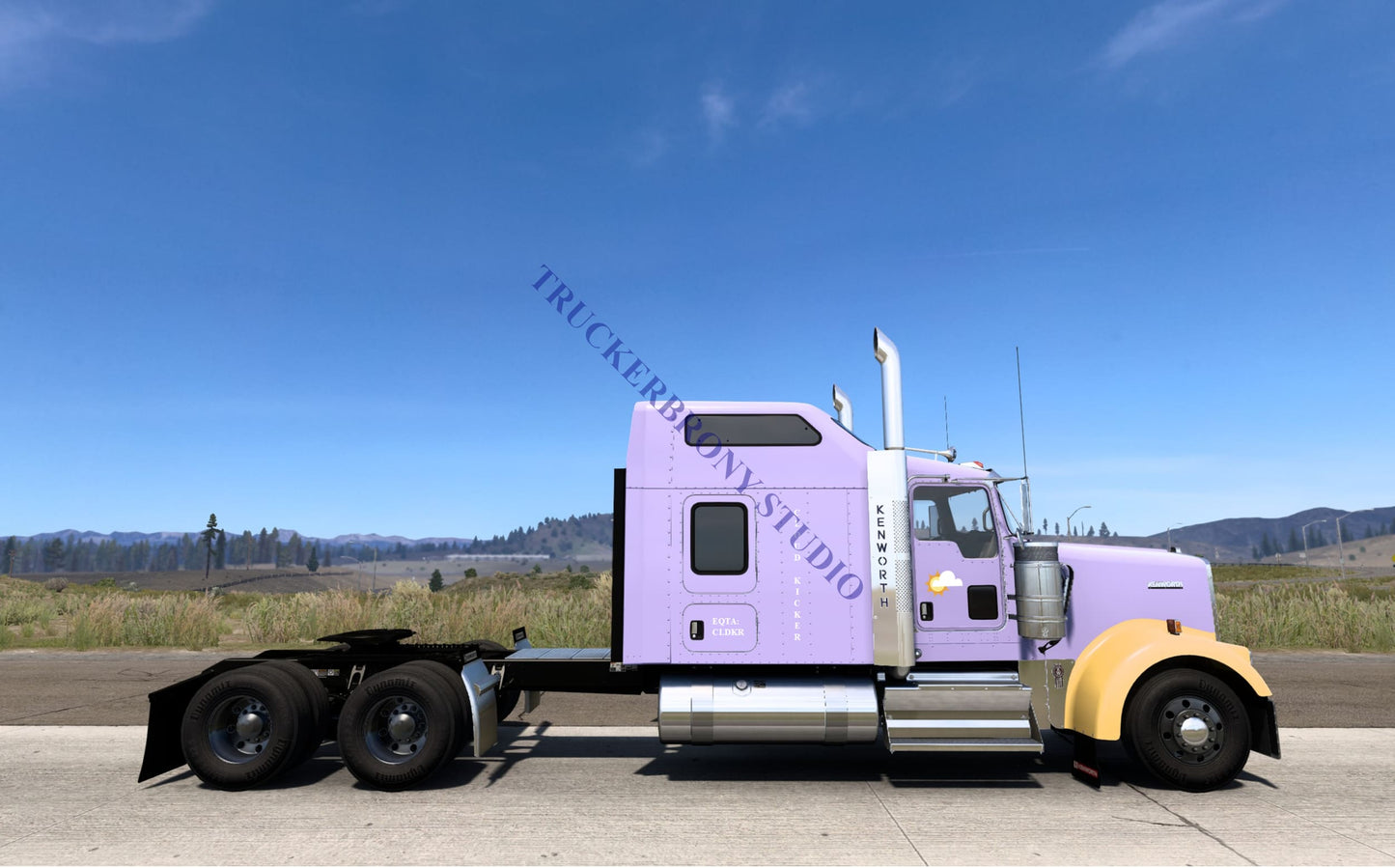 Cloud Kicker Kenworth W9000 (Digital Image) Digital Image