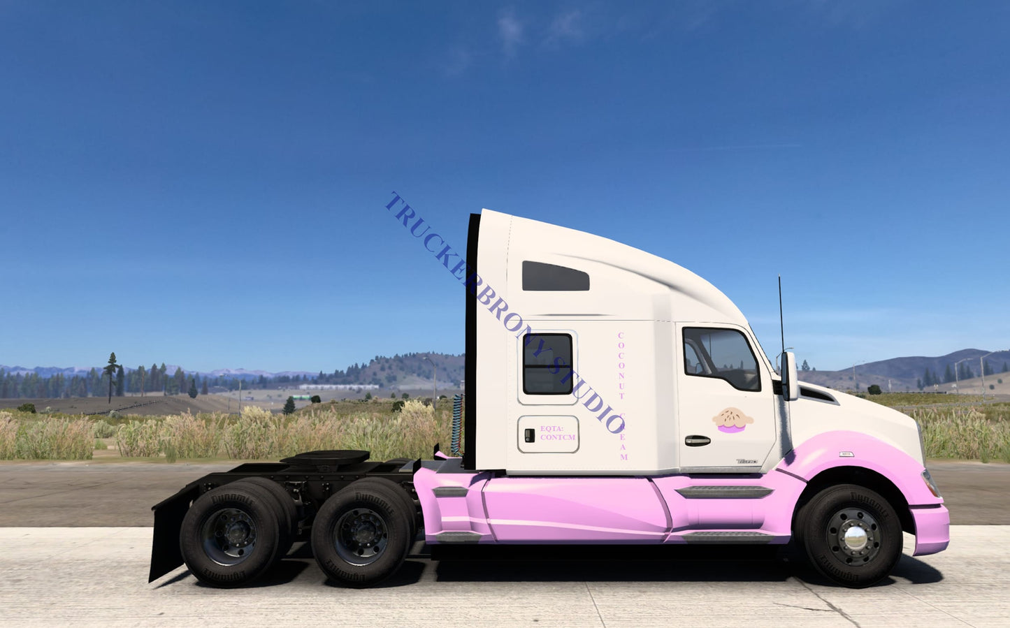 Coconut Cream Kenworth T680 (Digital Image)
