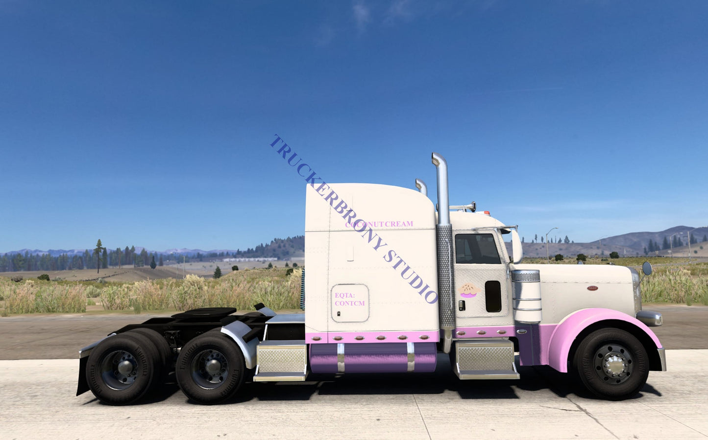 Coconut Cream Peterbilt 389 (Digital Image)