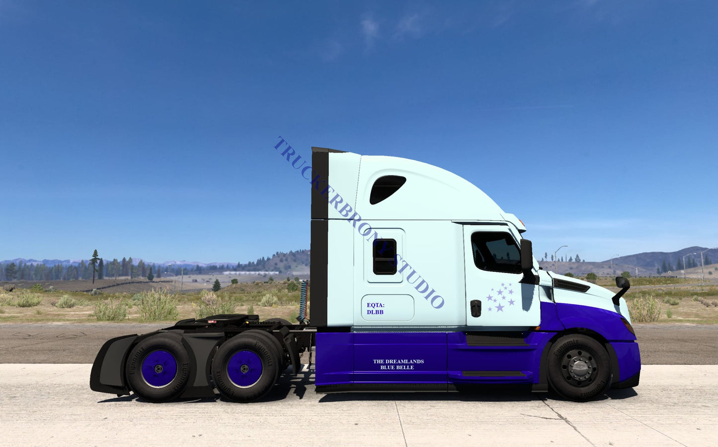 The Dreamlands (Blue Belle) Freightliner Cascadia (Digital Image)