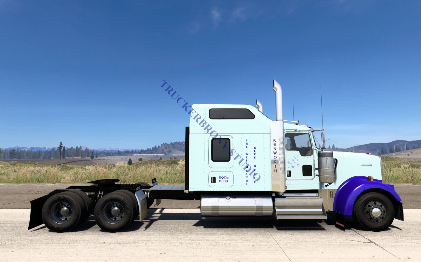 The Dreamlands (Blue Belle) Kenworth W9000 (Digital Image)