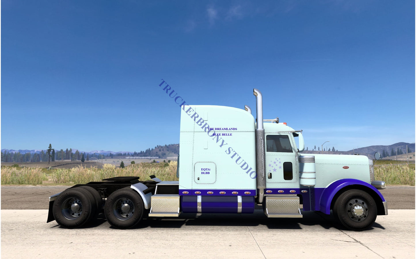 The Dreamlands (Blue Belle) Peterbilt 389 (Digital Image)