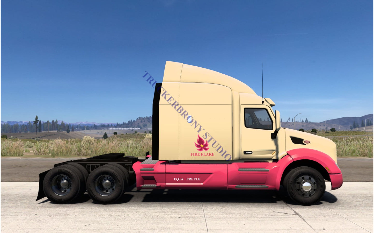 Fire Flare Peterbilt 579 (Digital Image)