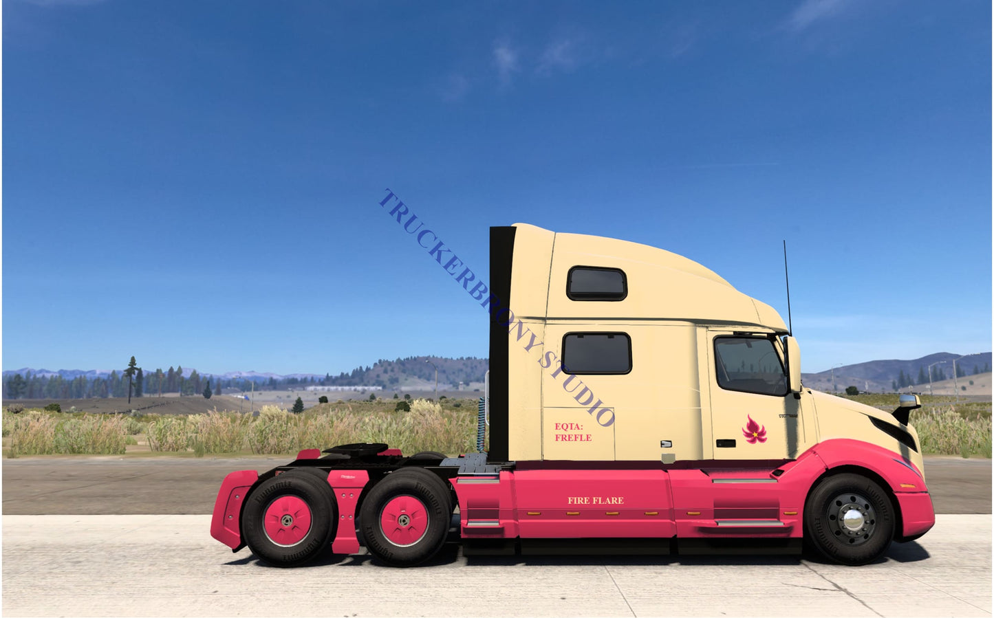 Fire Flare Volvo Vnl (Digital Image)