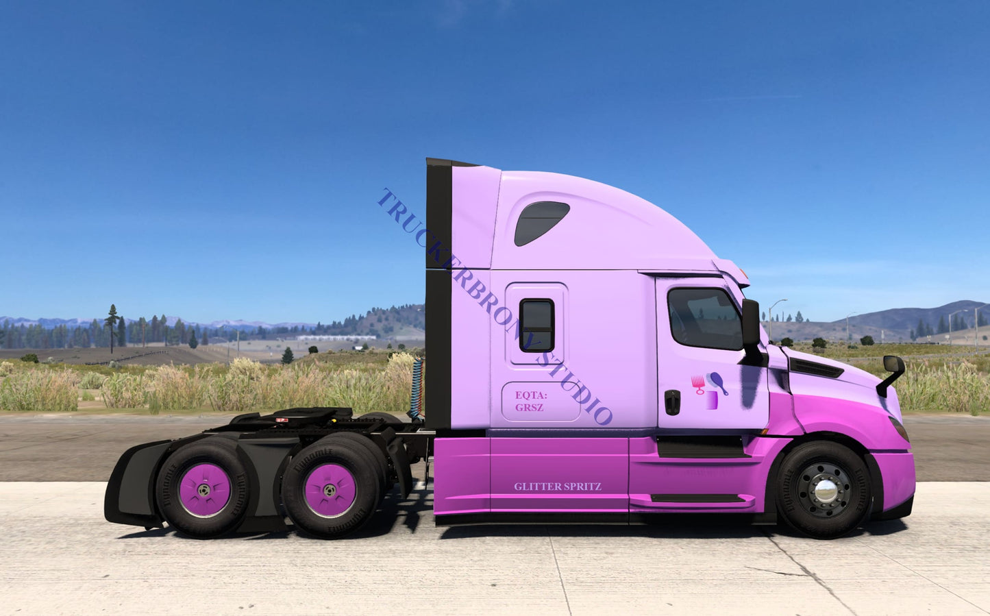 Glitter Spritz Freightliner Cascadia (Digital Image)