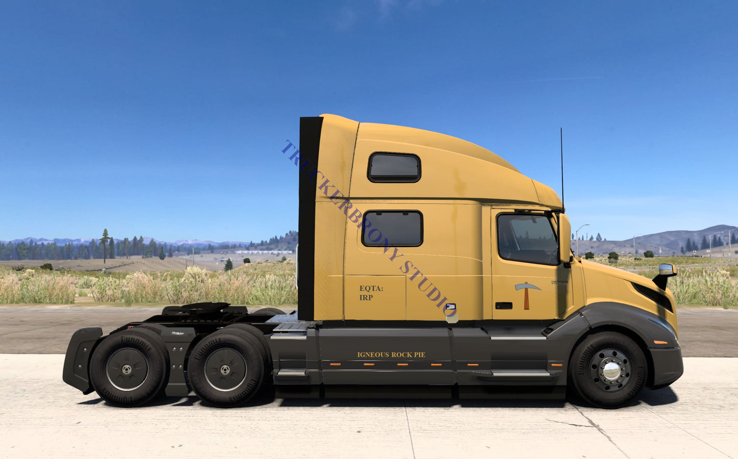 Igneous Rock Pie Volvo Vnl (Digital Image)