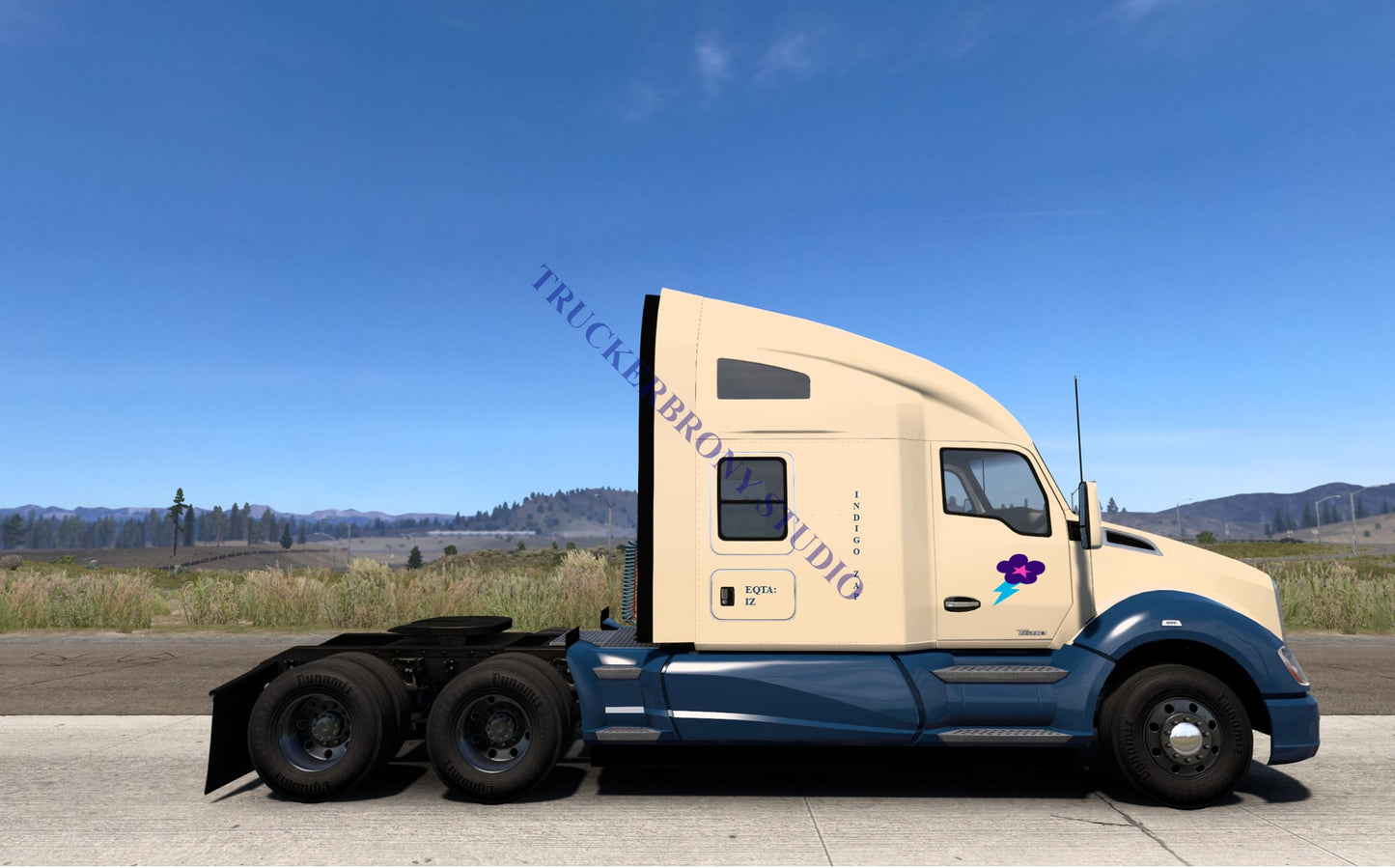Indigo Zap Kenworth T680 (Digital Image) Digital Image