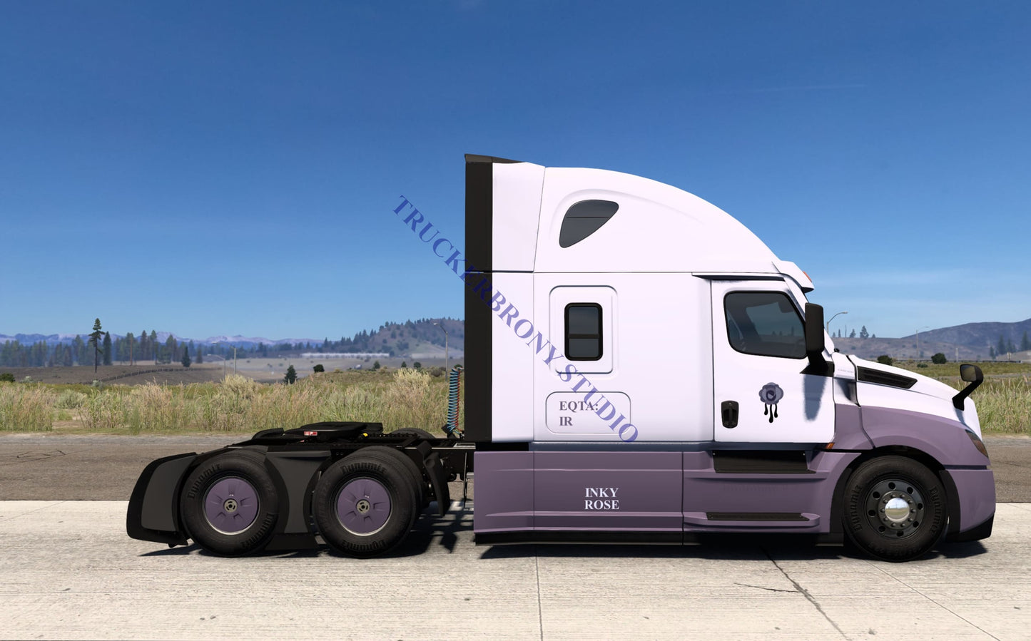 Inky Rose Freightliner Cascadia (Digital Image)