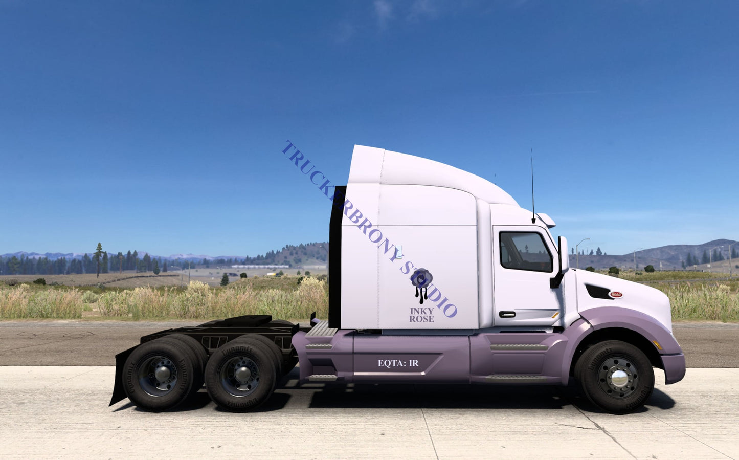 Inky Rose Peterbilt 579 (Digital Image)