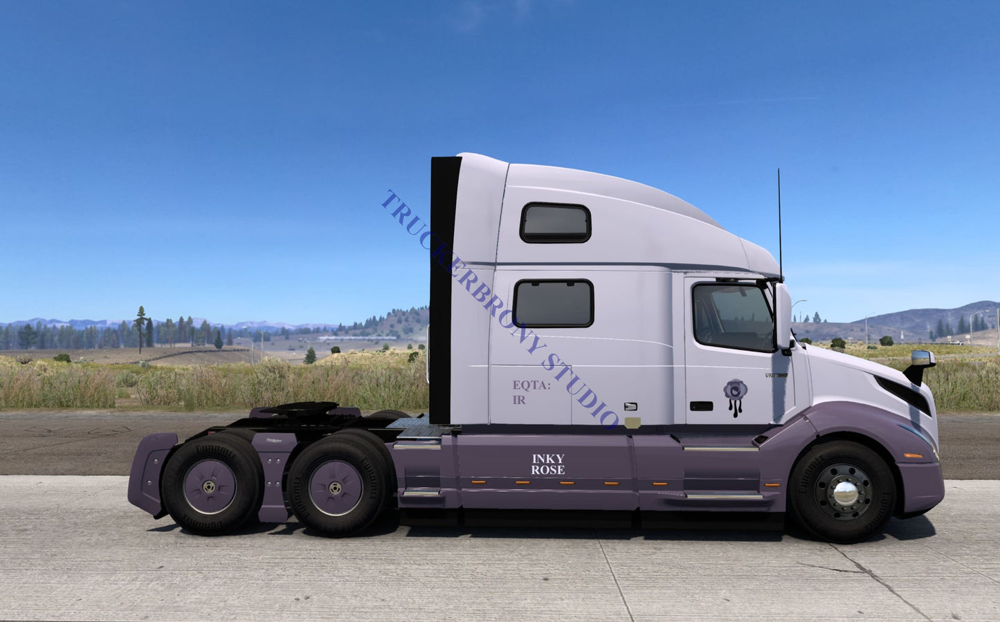 Inky Rose Volvo Vnl (Digital Image)