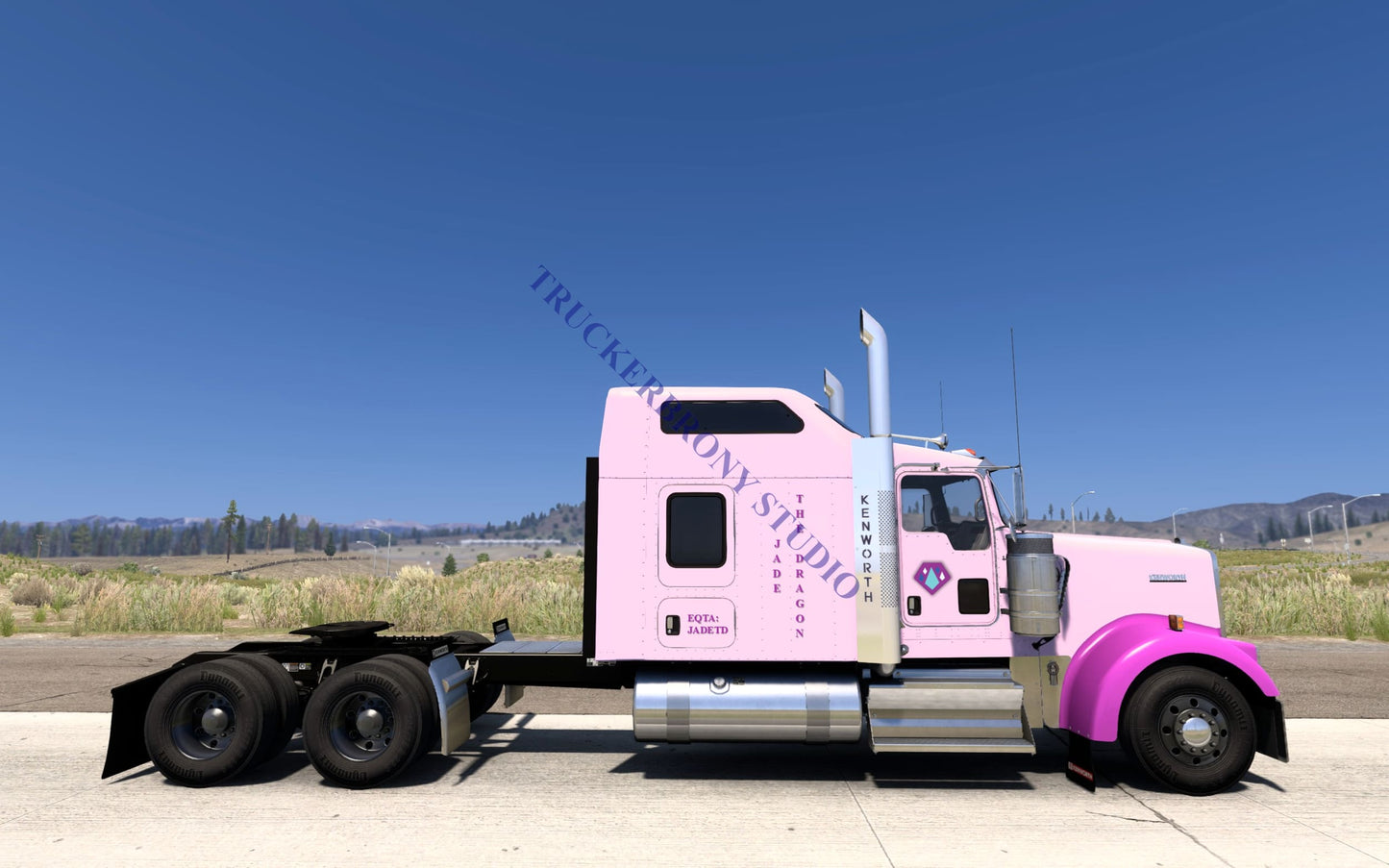 Jade The Dragon Kenworth W9000 (Digital Image) Digital Image