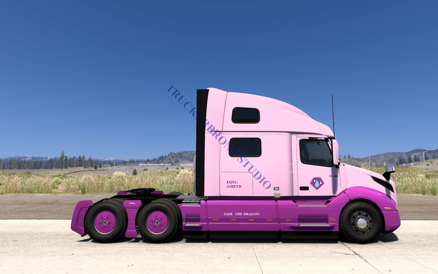 Jade The Dragon Volvo VNL (Digital Image) Digital Image
