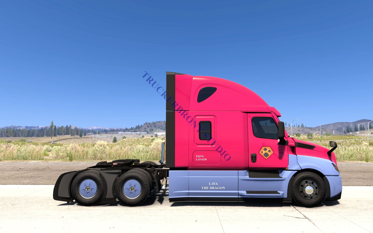 Lava The Dragon Freightliner Cascadia (Digital Image) Digital Image