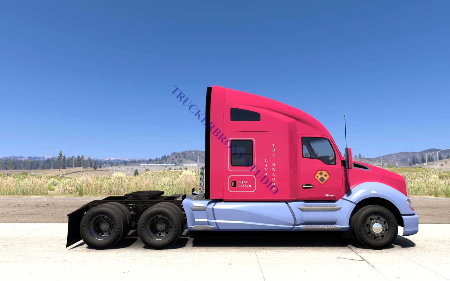 Lava The Dragon Kenworth T680 (Digital Image) Digital Image