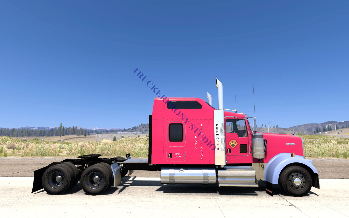 Lava The Dragon Kenworth W9000 (Digital Image) Digital Image