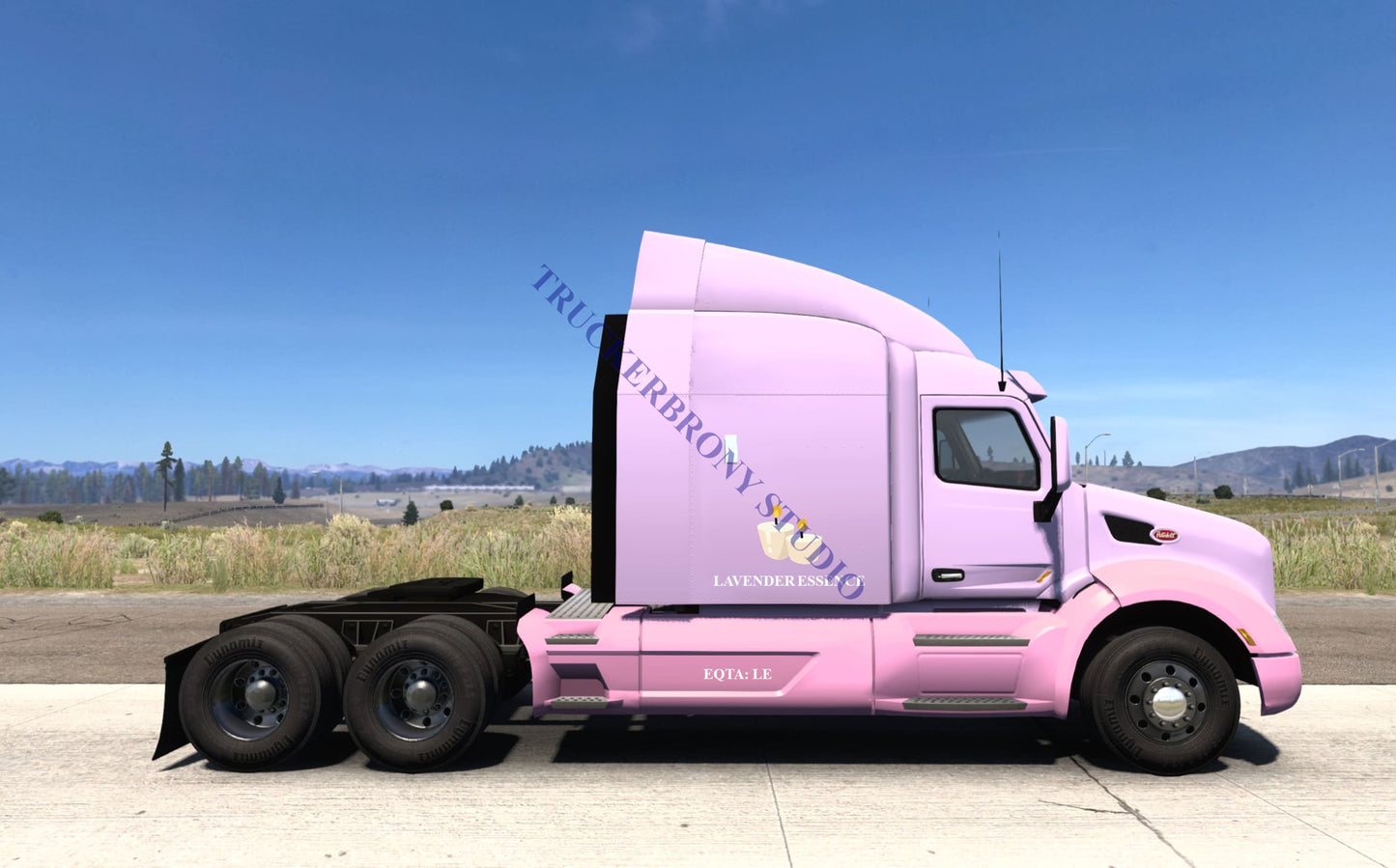 Lavender Essence Peterbilt 579 (Digital Image)