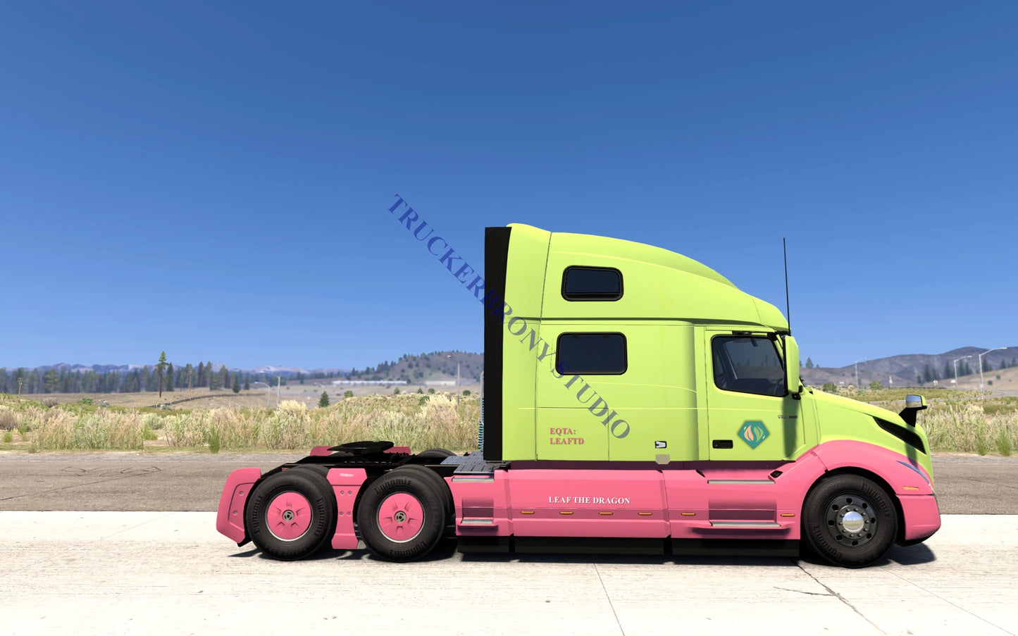 Leaf The Dragon Volvo VNL (Digital Image) Digital Image