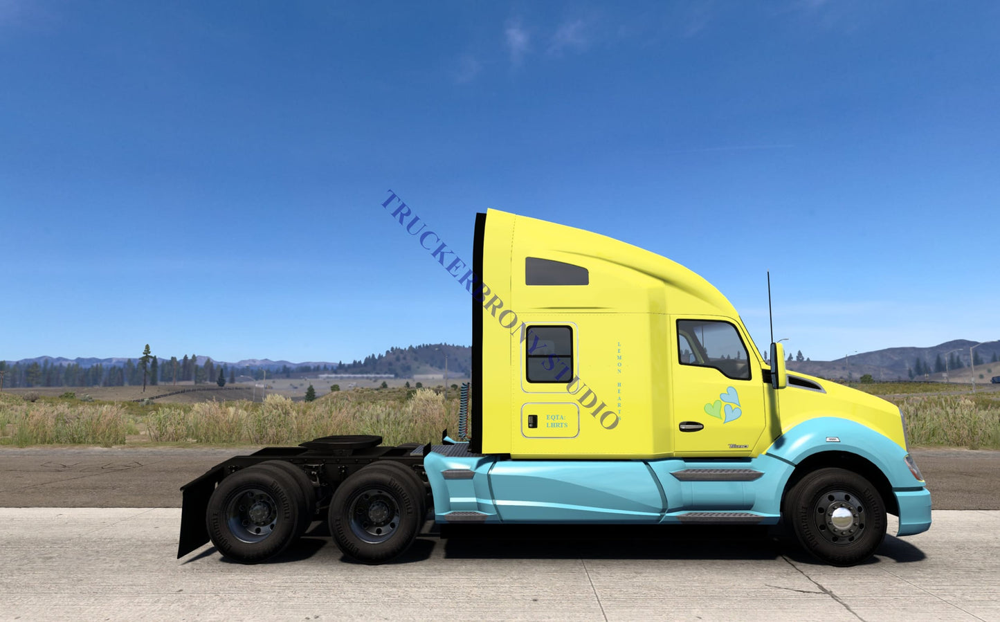 Lemon Hearts Kenworth T680 (Digital Image) Digital Image