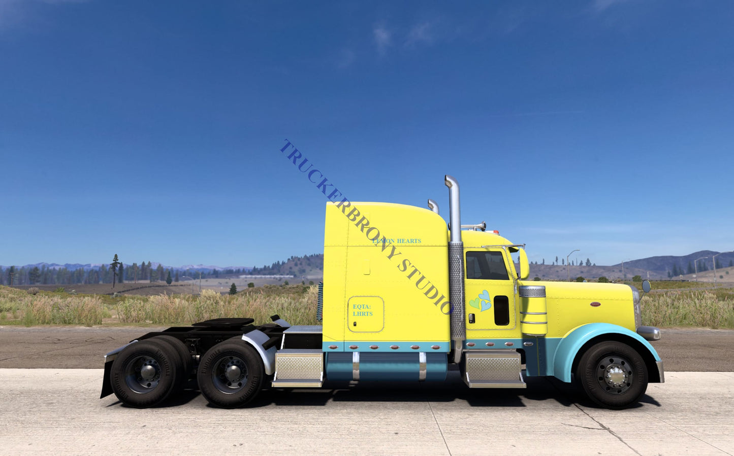 Lemon Hearts Peterbilt 389 (Digital Image) Digital Image
