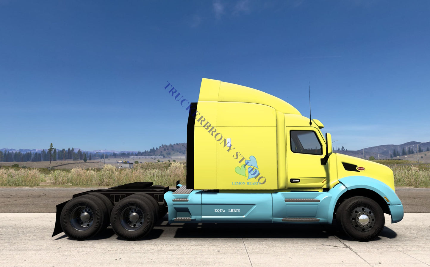 Lemon Hearts Peterbilt 579 (Digital Image) Digital Image