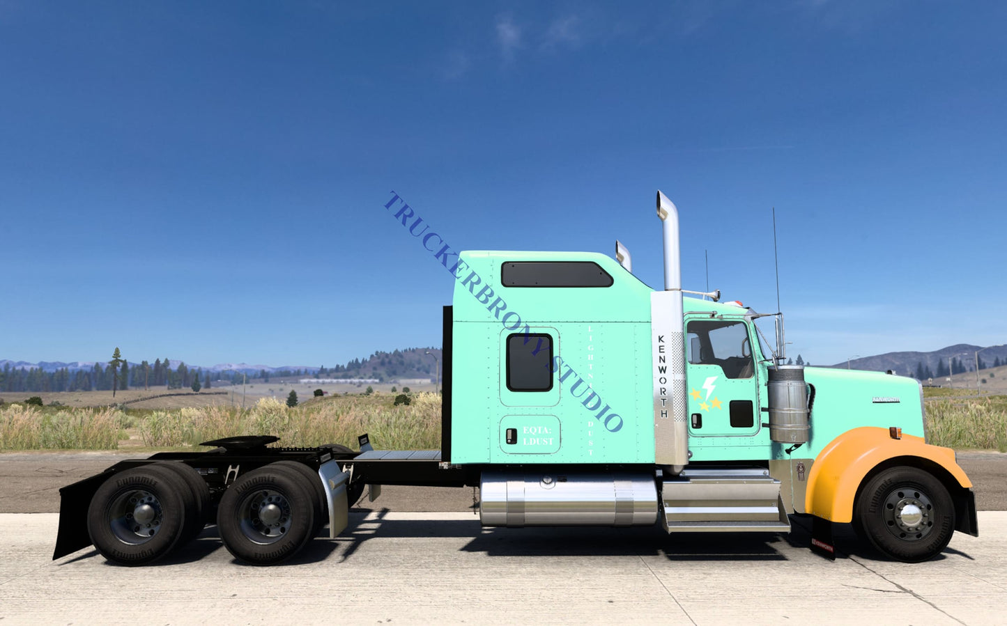 Lightning Dust Kenworth W9000 (Digital Image)