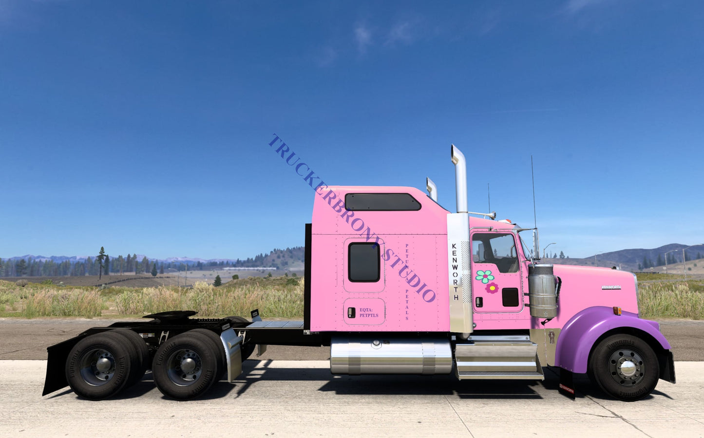 Petunia Petals Kenworth W9000 (Digital Image)