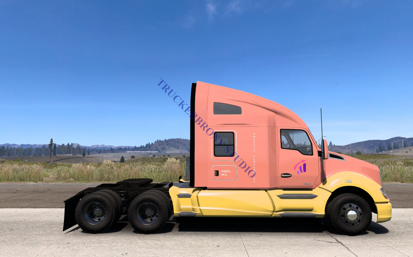Phyllis Cloverleaf Kenworth T680 (Digital Image) Digital Image