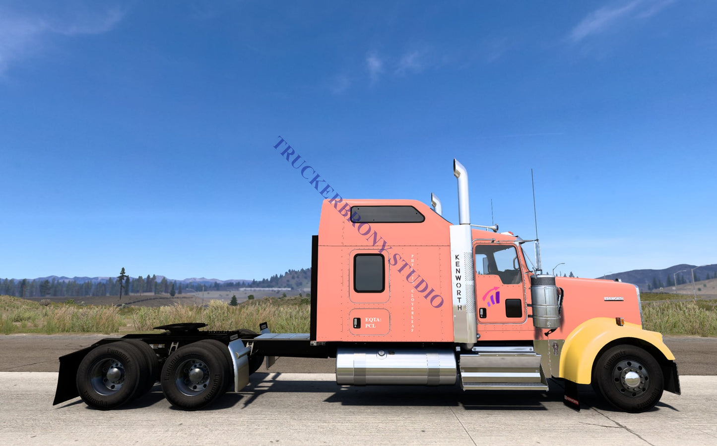 Phyllis Cloverleaf Kenworth W9000 (Digital Image) Digital Image