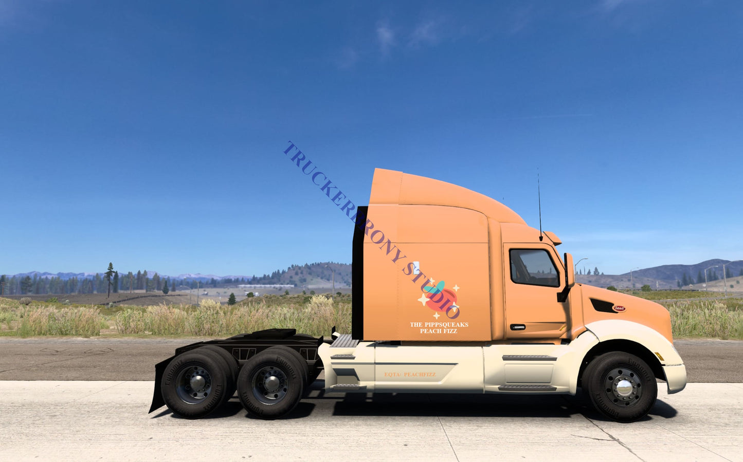 Pippsqueaks (Peach Fizz) Peterbilt 579 (Digital Image) Digital Image