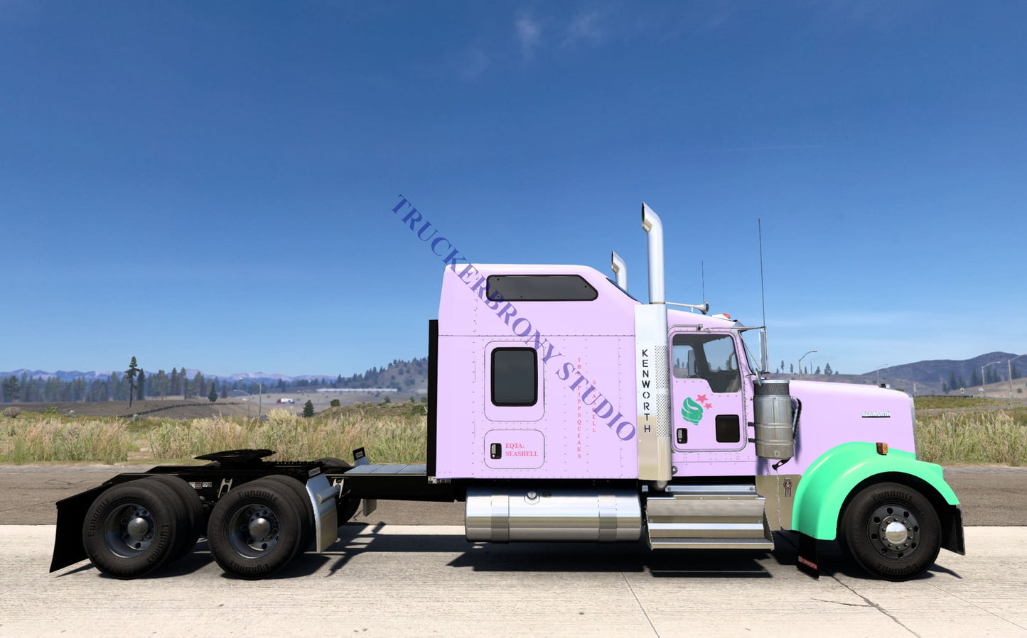 Pippsqueaks (Seashell) Kenworth W9000 (Digital Image) Digital Image
