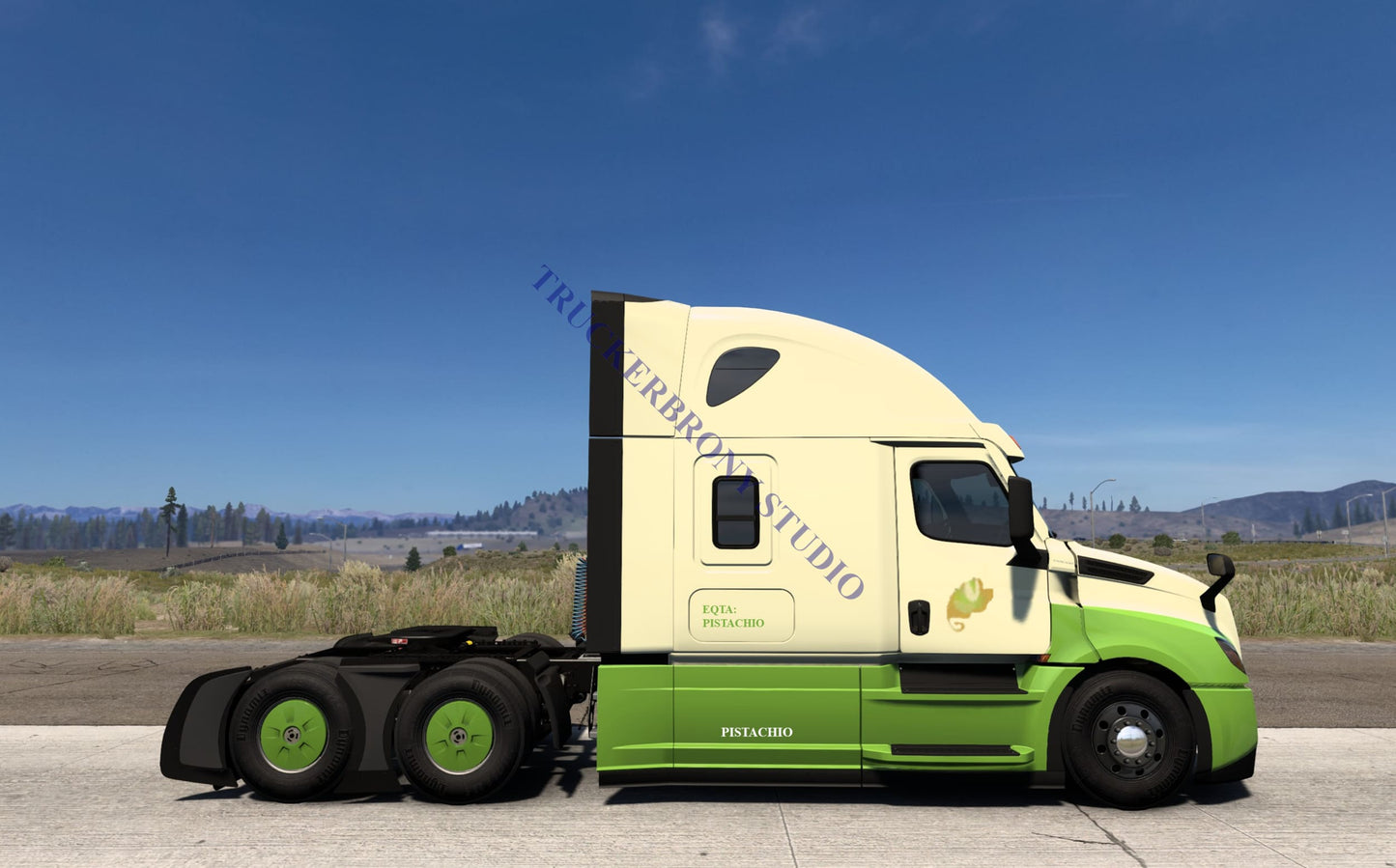 Pistachio Freightliner Cascadia (Digital Image)
