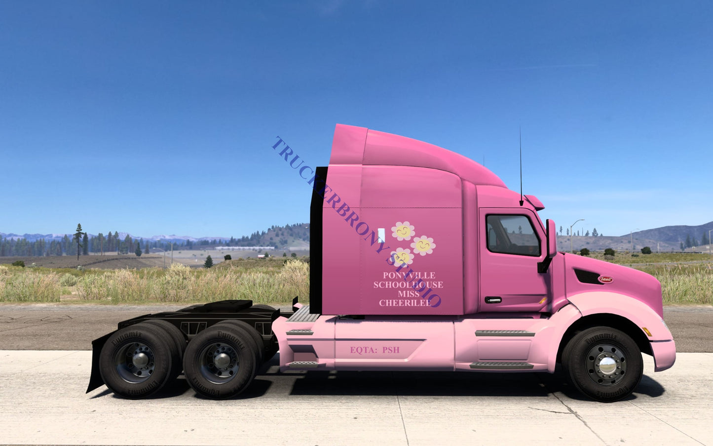 Ponyville Schoolhouse Miss Cheerilee Peterbilt 579 (Digital Image)