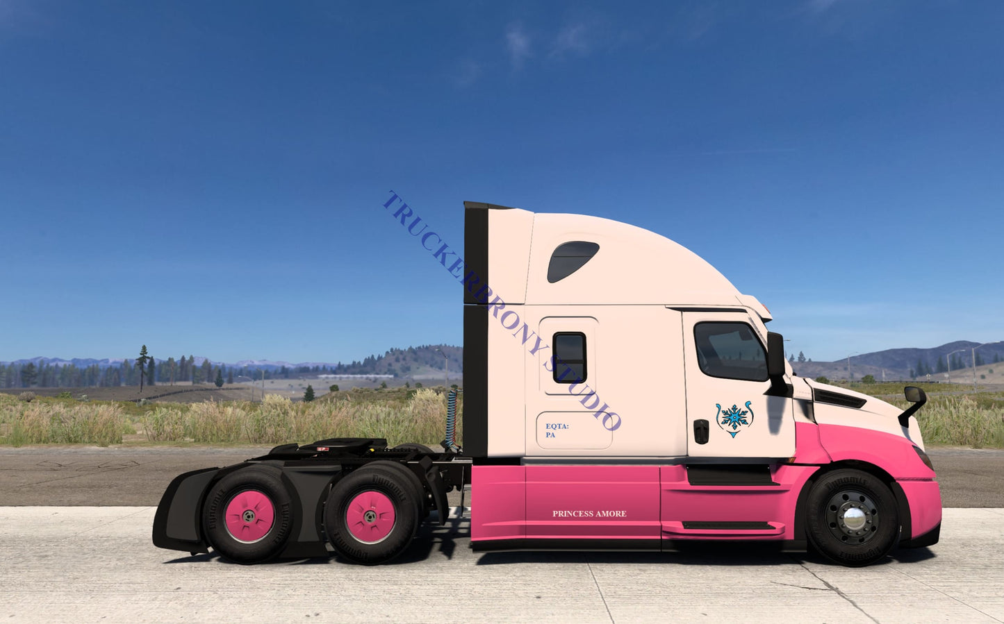 Princess Amore Freightliner Cascadia (Digital Image) Digital Image