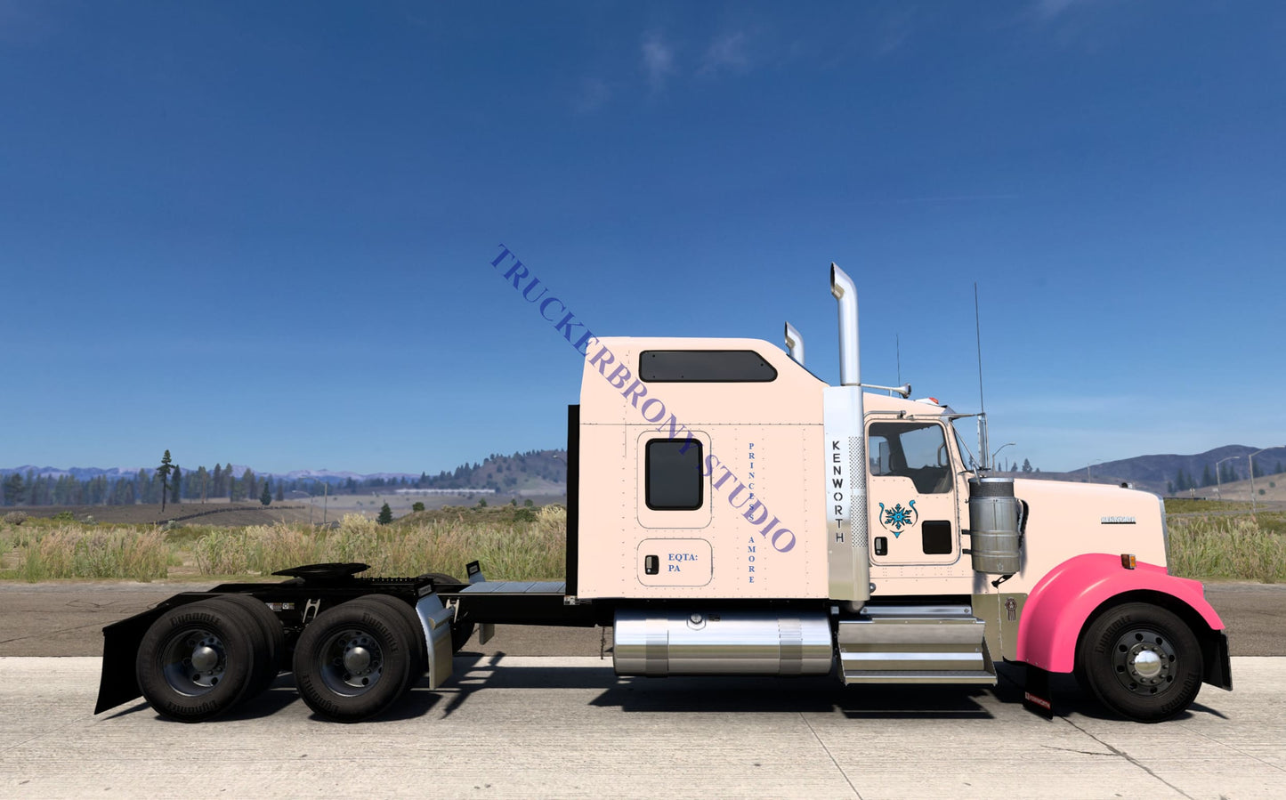 Princess Amore Kenworth W9000 (Digital Image) Digital Image