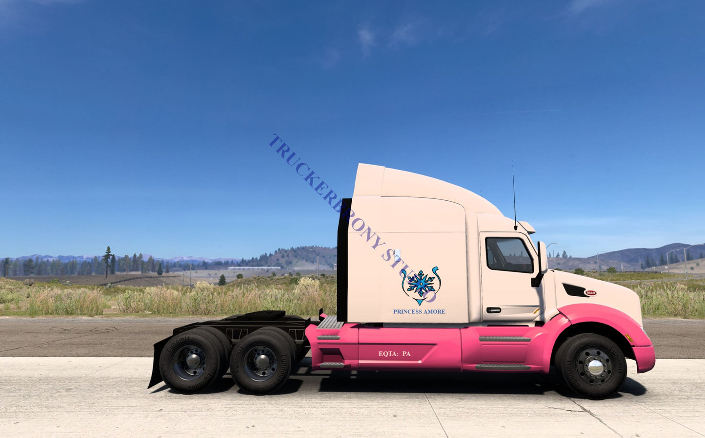 Princess Amore Peterbilt 579 (Digital Image) Digital Image