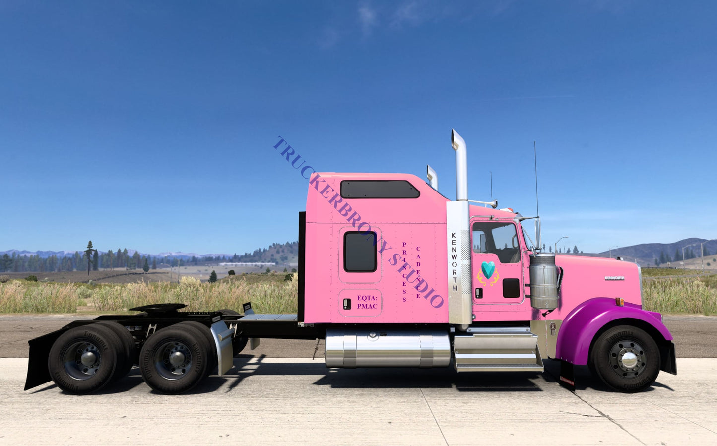 Princess Cadence Kenworth W9000 (Digital Image)