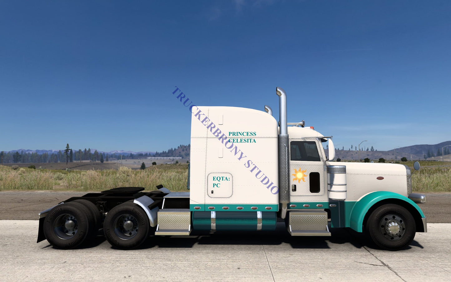 Princess Celestia Peterbilt 389 (Digital Image)