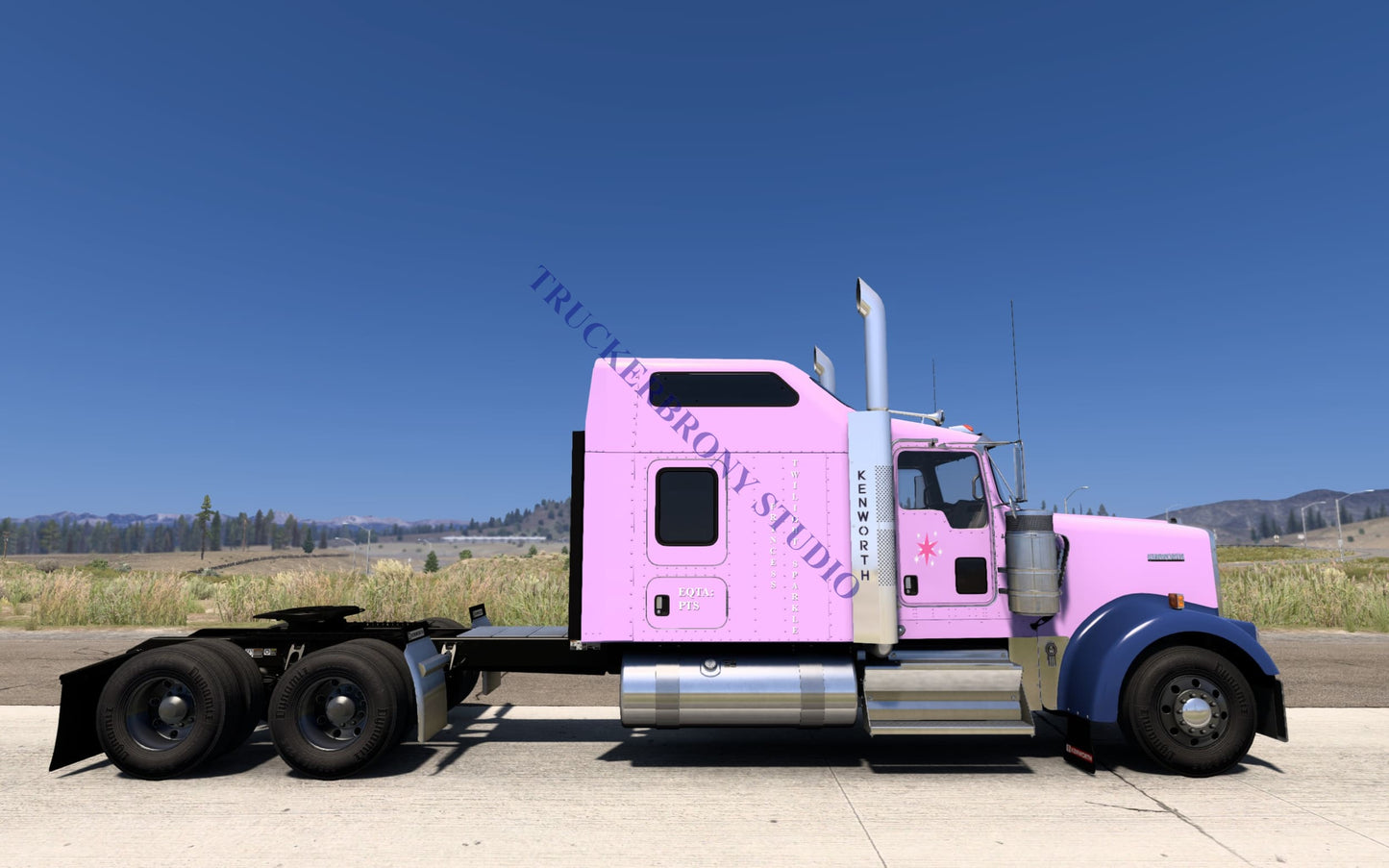 Princess Twilight Sparkle Kenworth W9000 (Digital Image) Digital Image